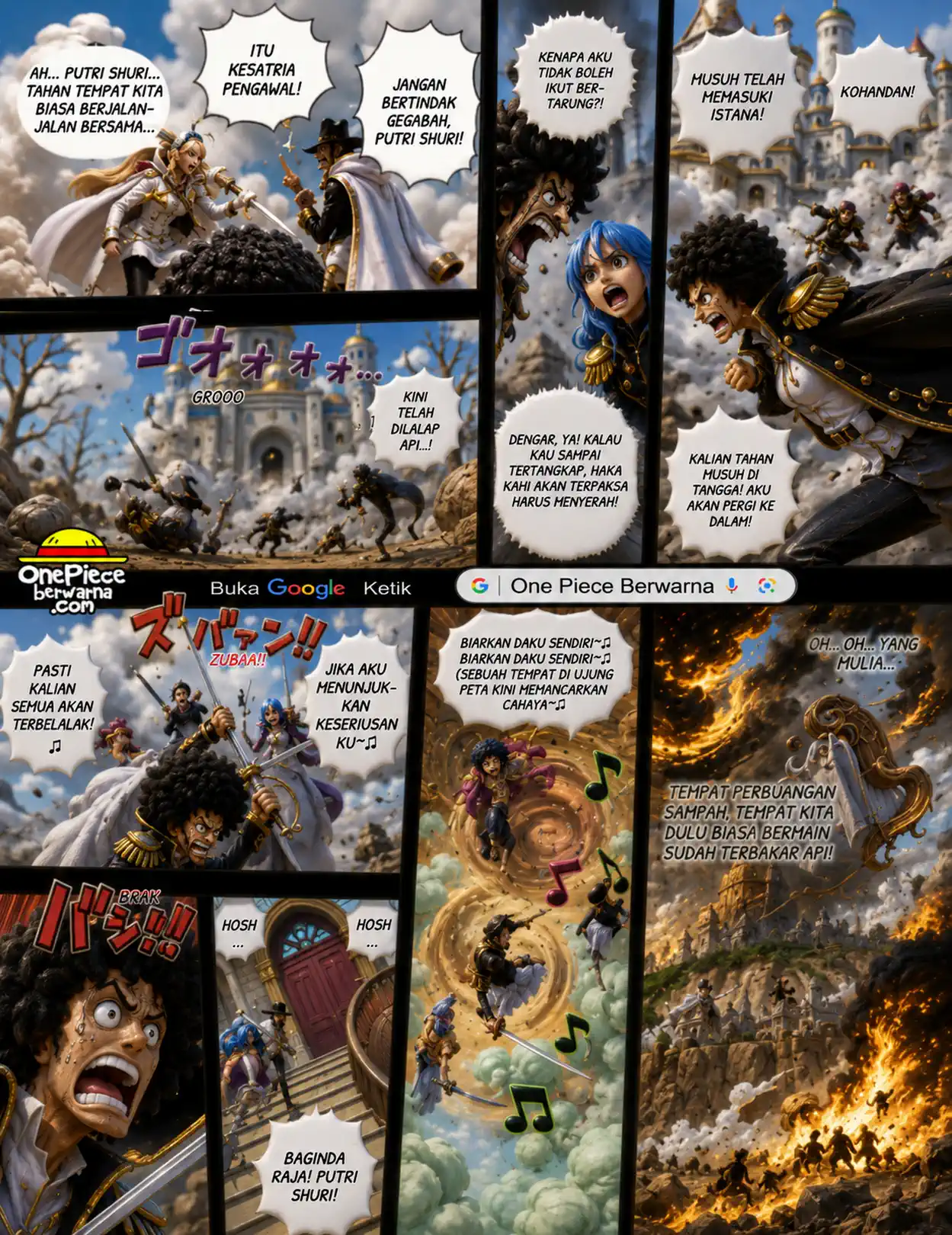 One Piece berwarna 1185 1186 1187 bahasa indonesia